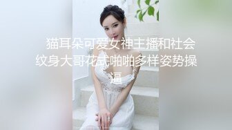    猫耳朵可爱女神主播和社会纹身大哥花式啪啪多样姿势操逼