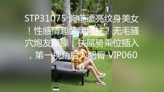 STP31075 胸前漂亮纹身美女！性感情趣装黑网袜！无毛骚穴炮友爆操，扶屌骑乘位插入，第一视角后入肥臀 VIP0600